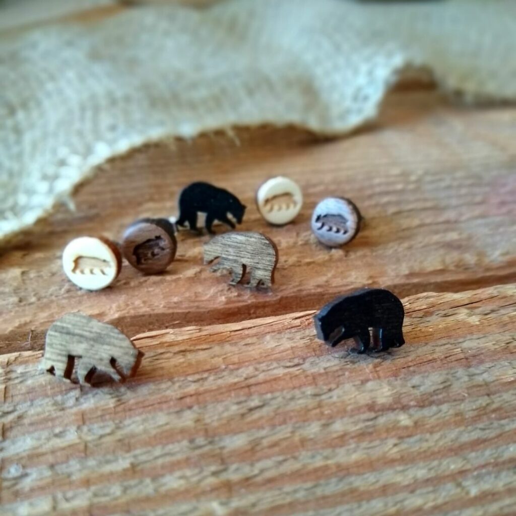Bears earrings